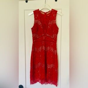 H&M Red Lace Dress